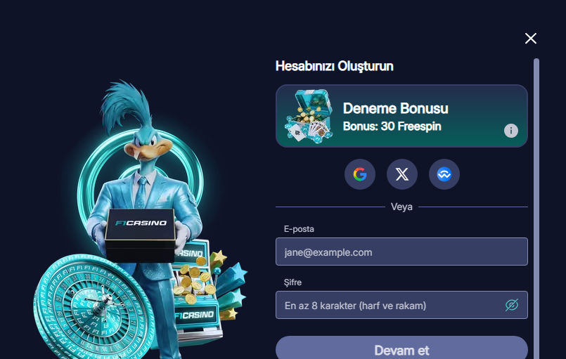 F1casino Üyelik